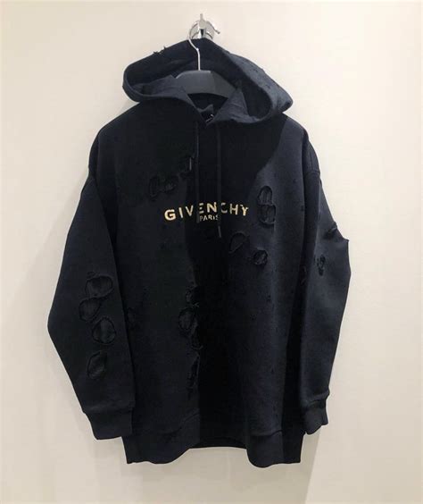 givenchy paris sweater dress|Givenchy destroyed sweatshirt.